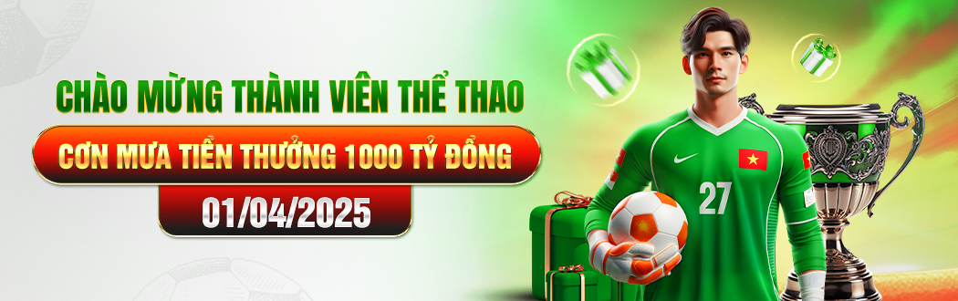 Banner OK9 thể thao xanh chín top